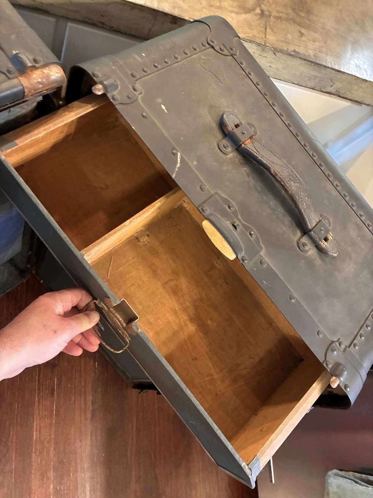 Antique Steamer Wardrobe Trunk Steampunk