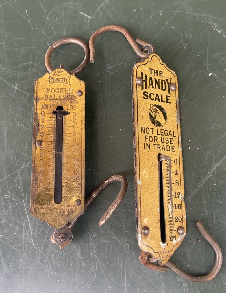 OxwaLL The Handy Scale made in USA & Germany Vintage Pocket Balance Kilo Pounds