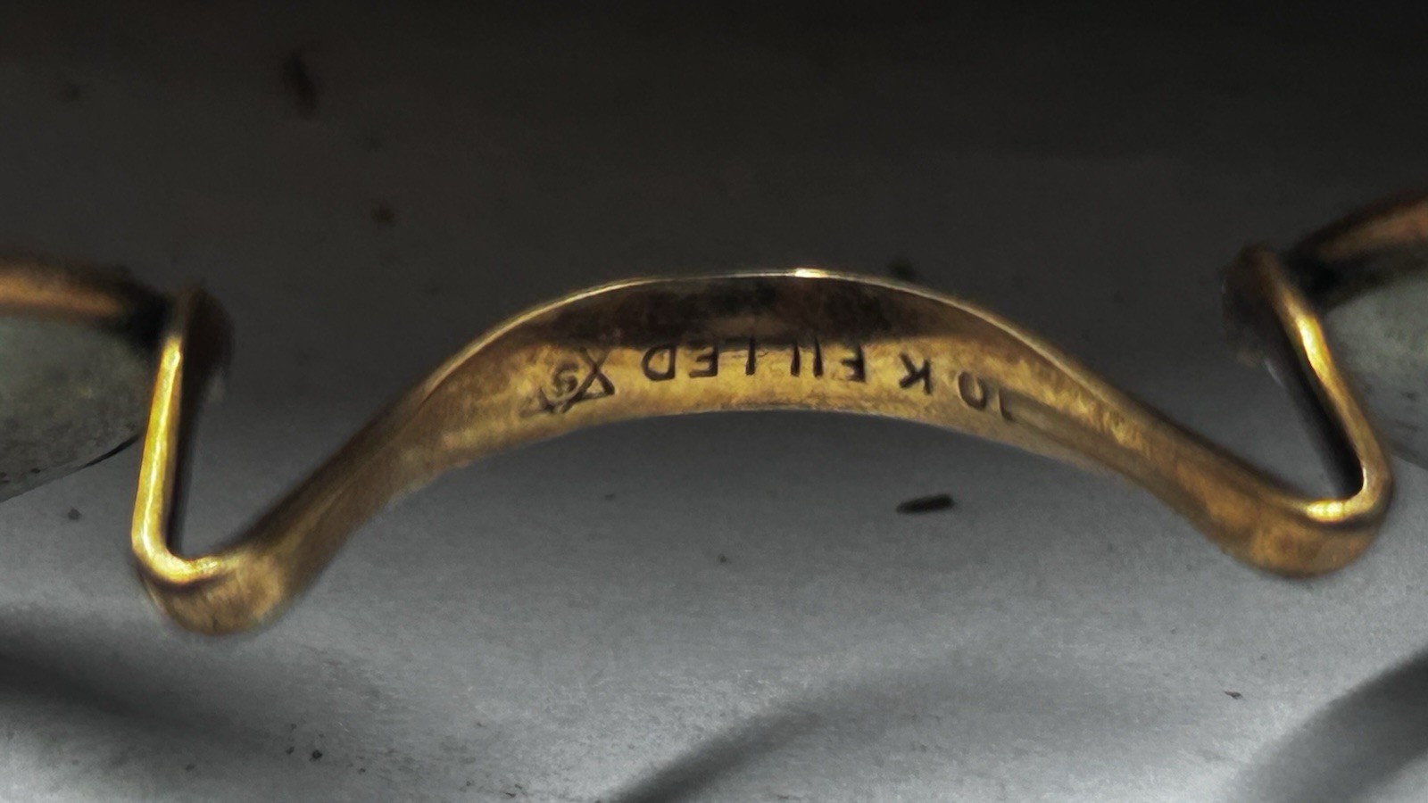 Antique Pince Nez Glasses 10K Gold Filled w/ W.H. Goss Haverhill MA .