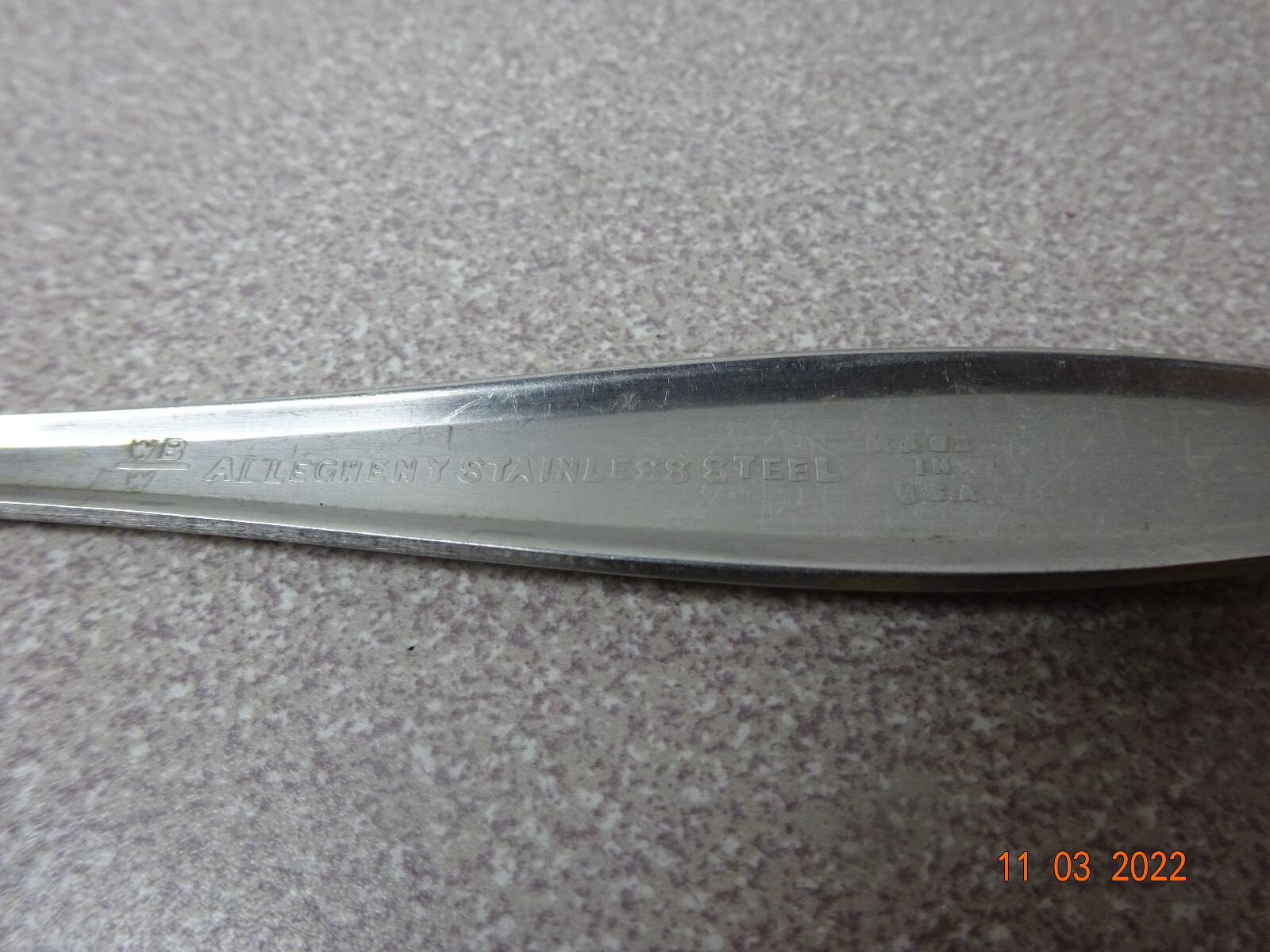 Allegheny Stainless Spoons Flatware Place Soup Vintage