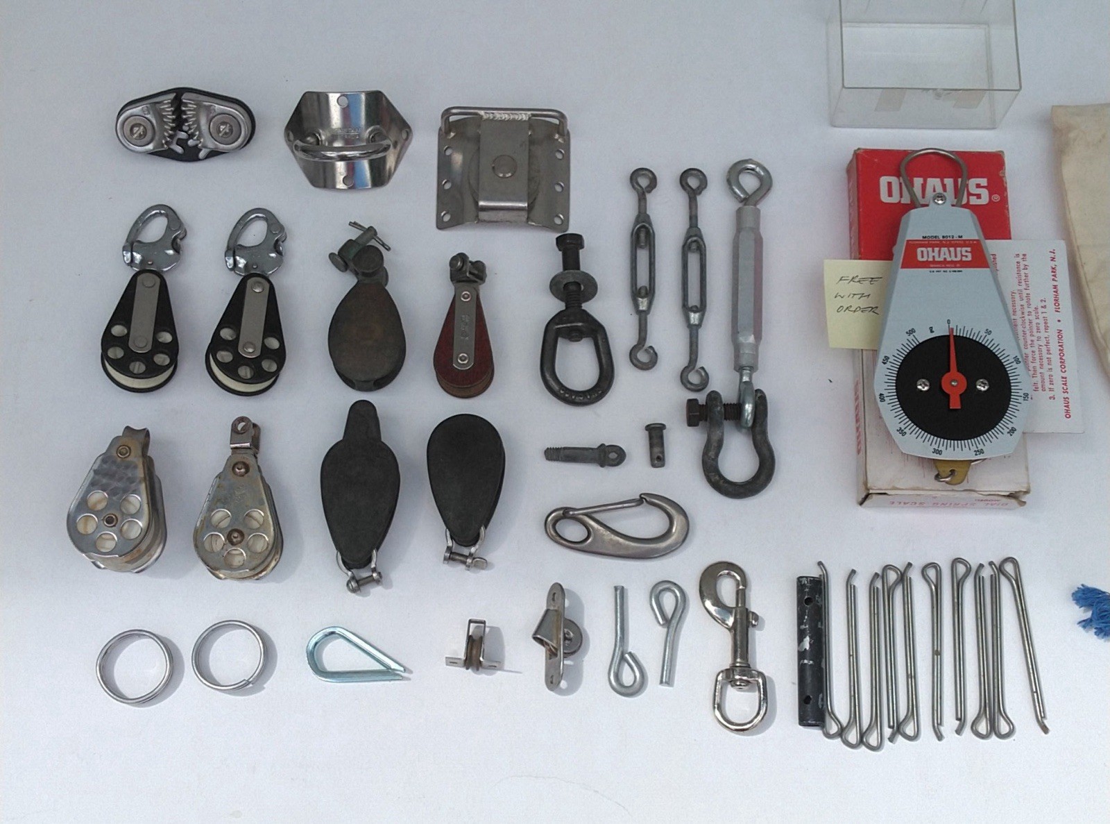 Boat Sailing Nautical Pulley Lot + Extras & Free Gift Lot Of 38