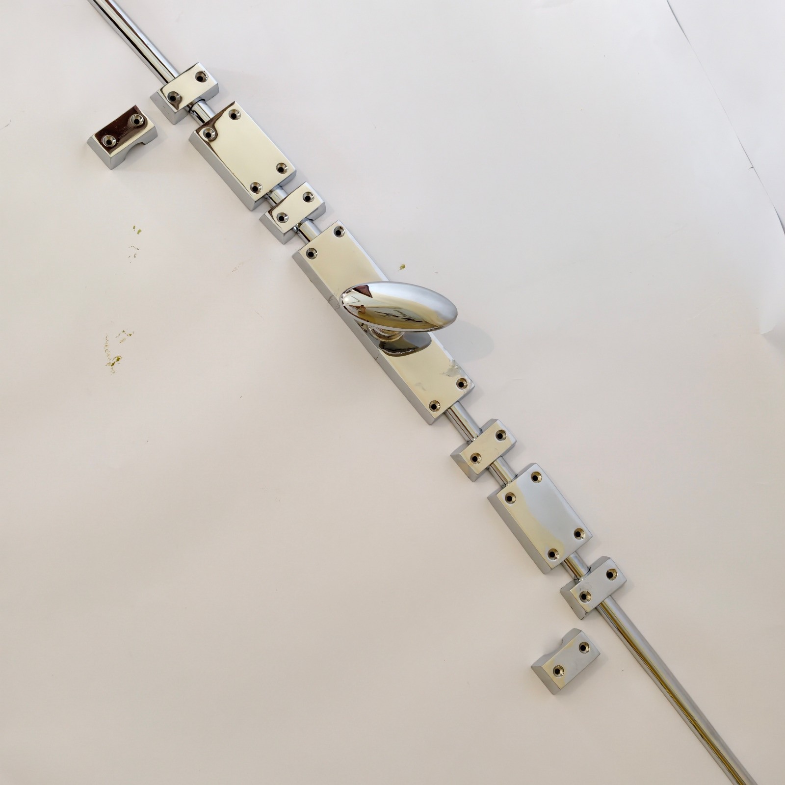 2 sets Solid Brass Cremone Bolt Espagnolette 110″ (280cm) French Door Lock Heavy