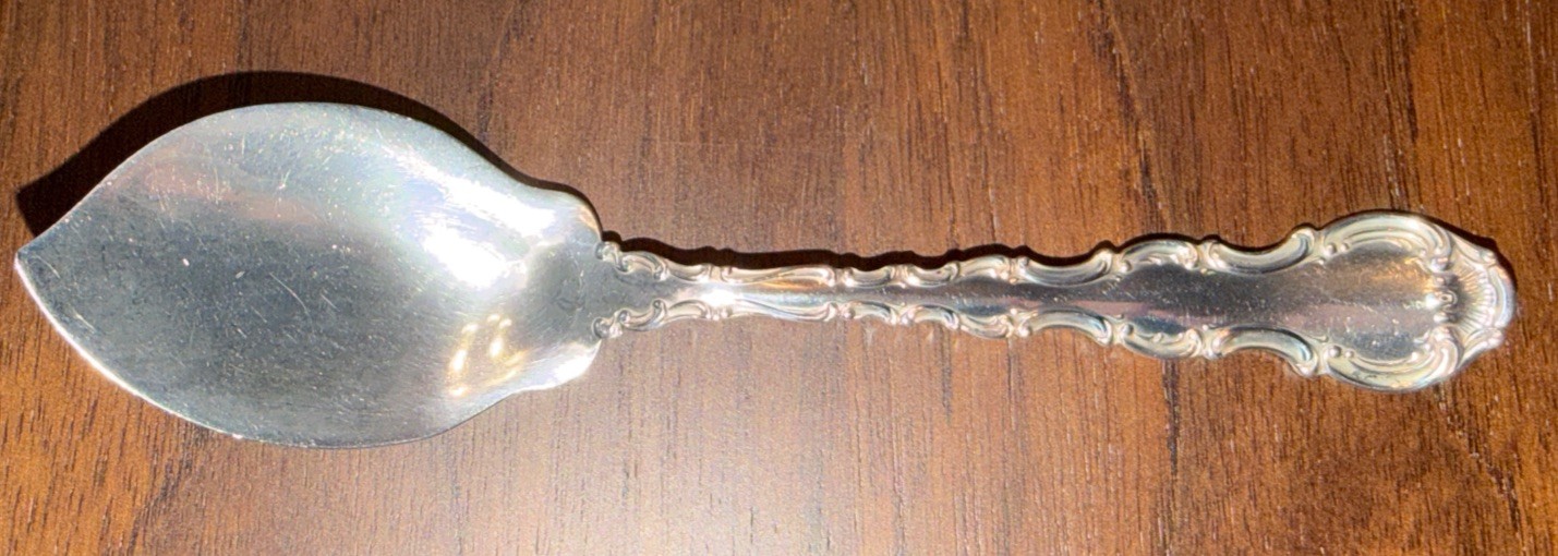 Gorham Strasbourg Sterling Silver Jam Jelly Server Spoon 6 1/4″ Early Hallmark