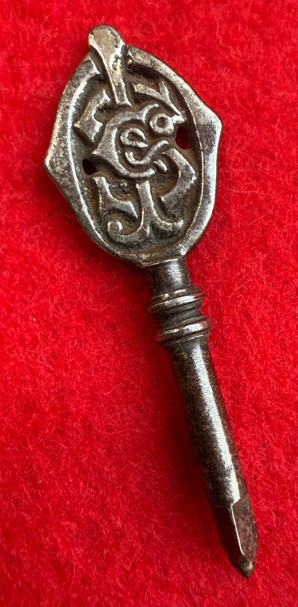 Rare ORIGINAL John Spencer & Co. Antique Piano Skeleton Key w/ Triangle Bit