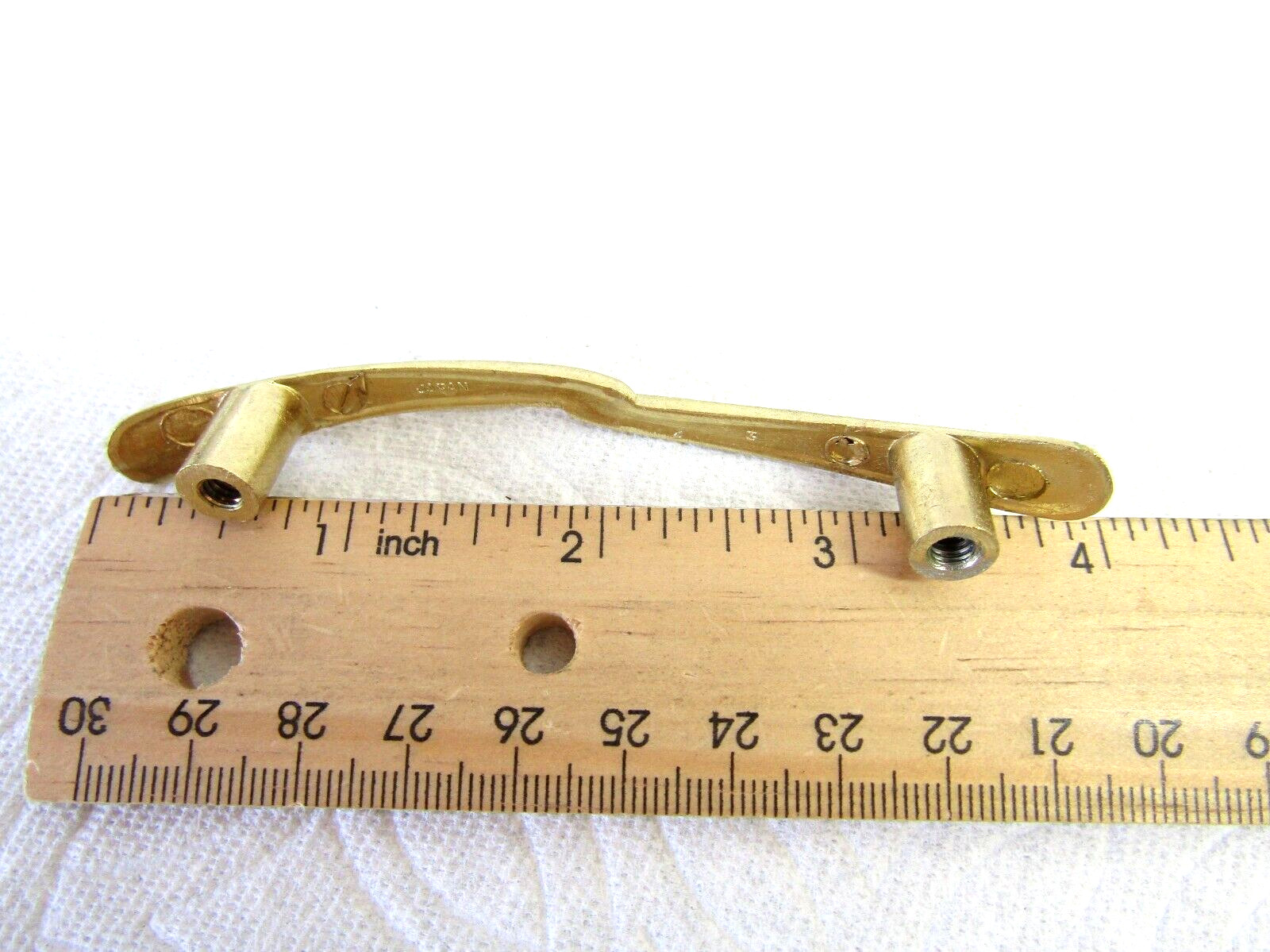 Two Vintage Nos Brass Drawer Pulls Cabinet Door & Furniture Handles