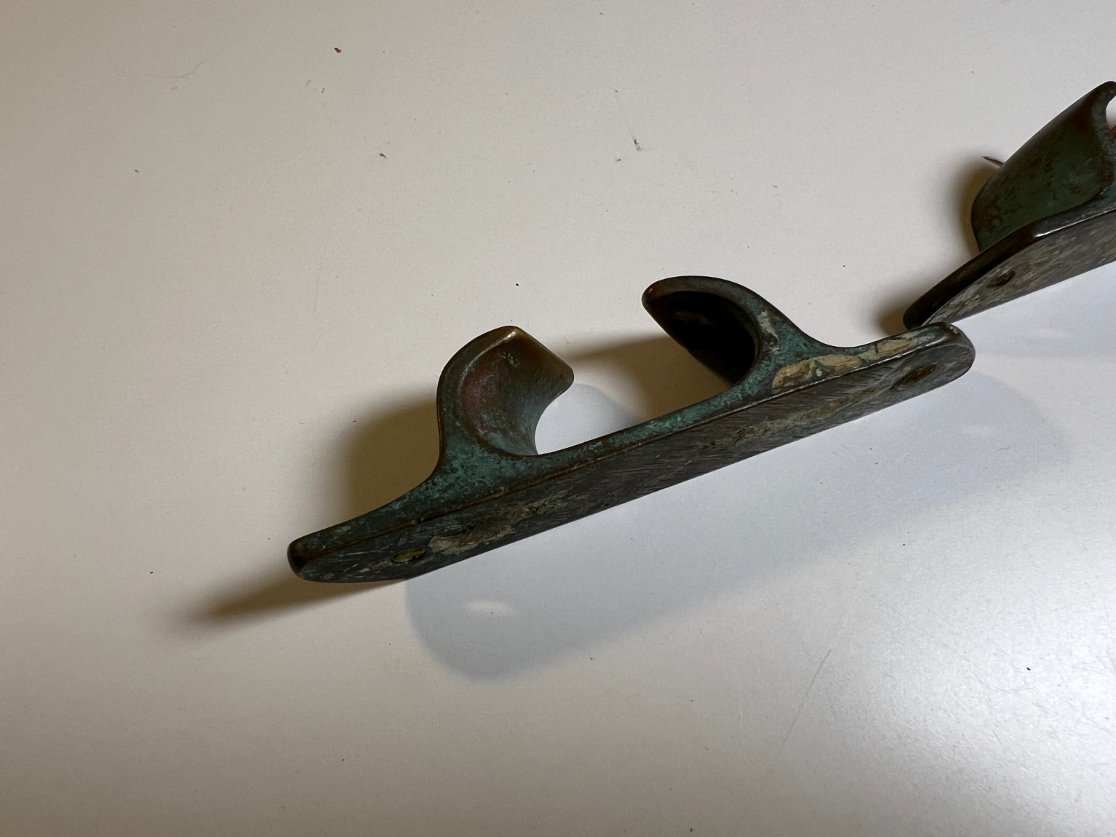 Antique Pair Solid Brass Boat Cleats 4 1/8″ Yacht Sailboat Dock Chocks Marine