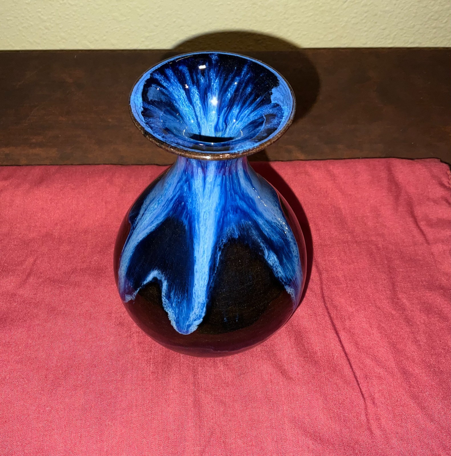 Chinese Jianzhan Porcelian/Ceramic “Heart of the Sea” Vase by Tao Jianping