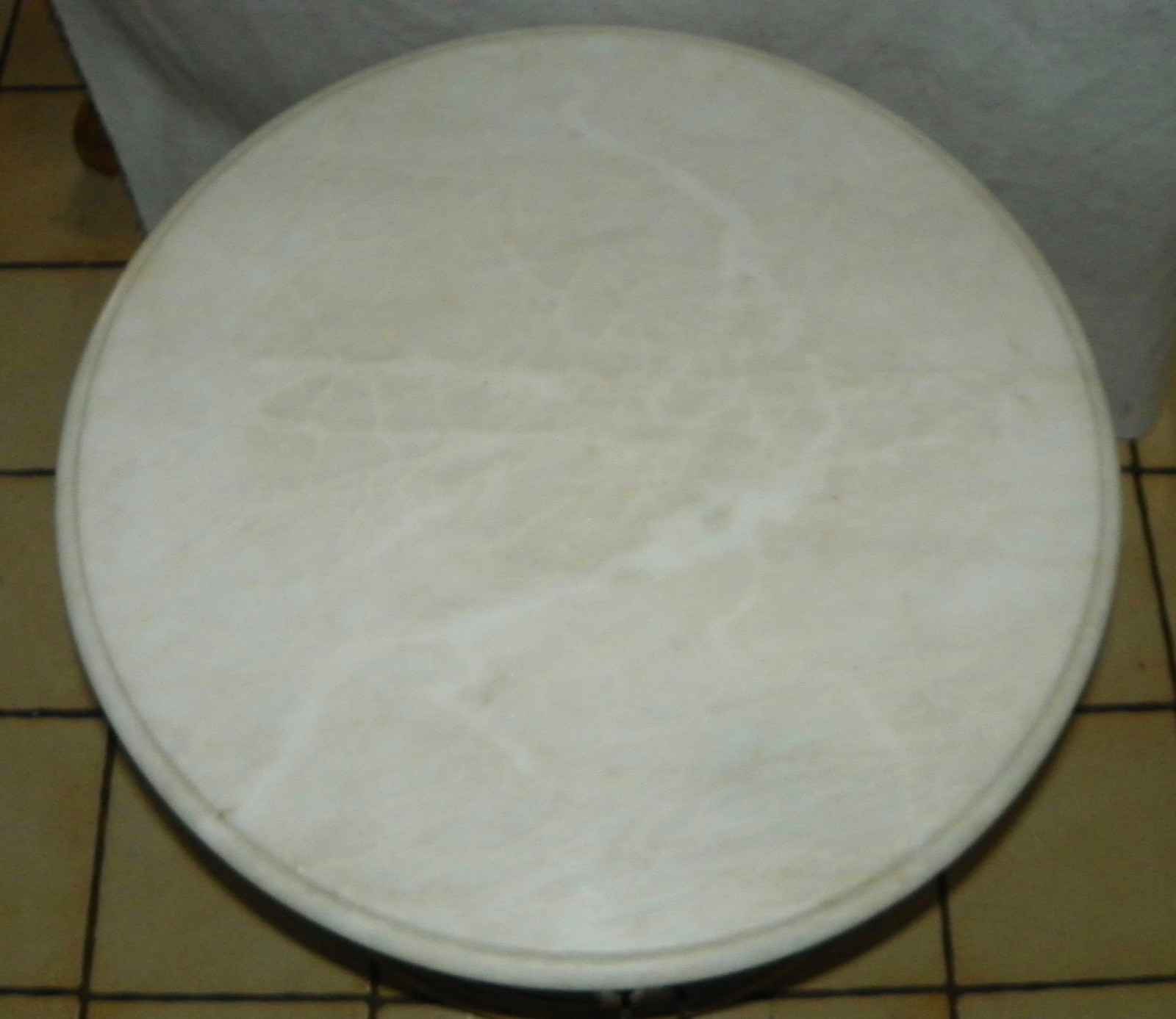 Mid Century Round Marble Top End Table / Side Table by Weiman (RP-ET5)