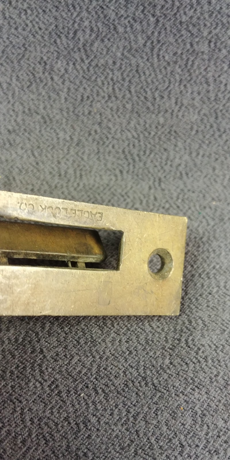 Original Eagle Lock Strike for Roll Top Desk Spring Door Brass Antique Hardware