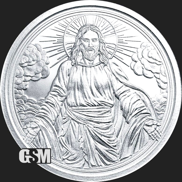 2026 – CHRIST IS COMING SiIver Shield SiIver Round C0in 1 oz .999 Fine SiIver