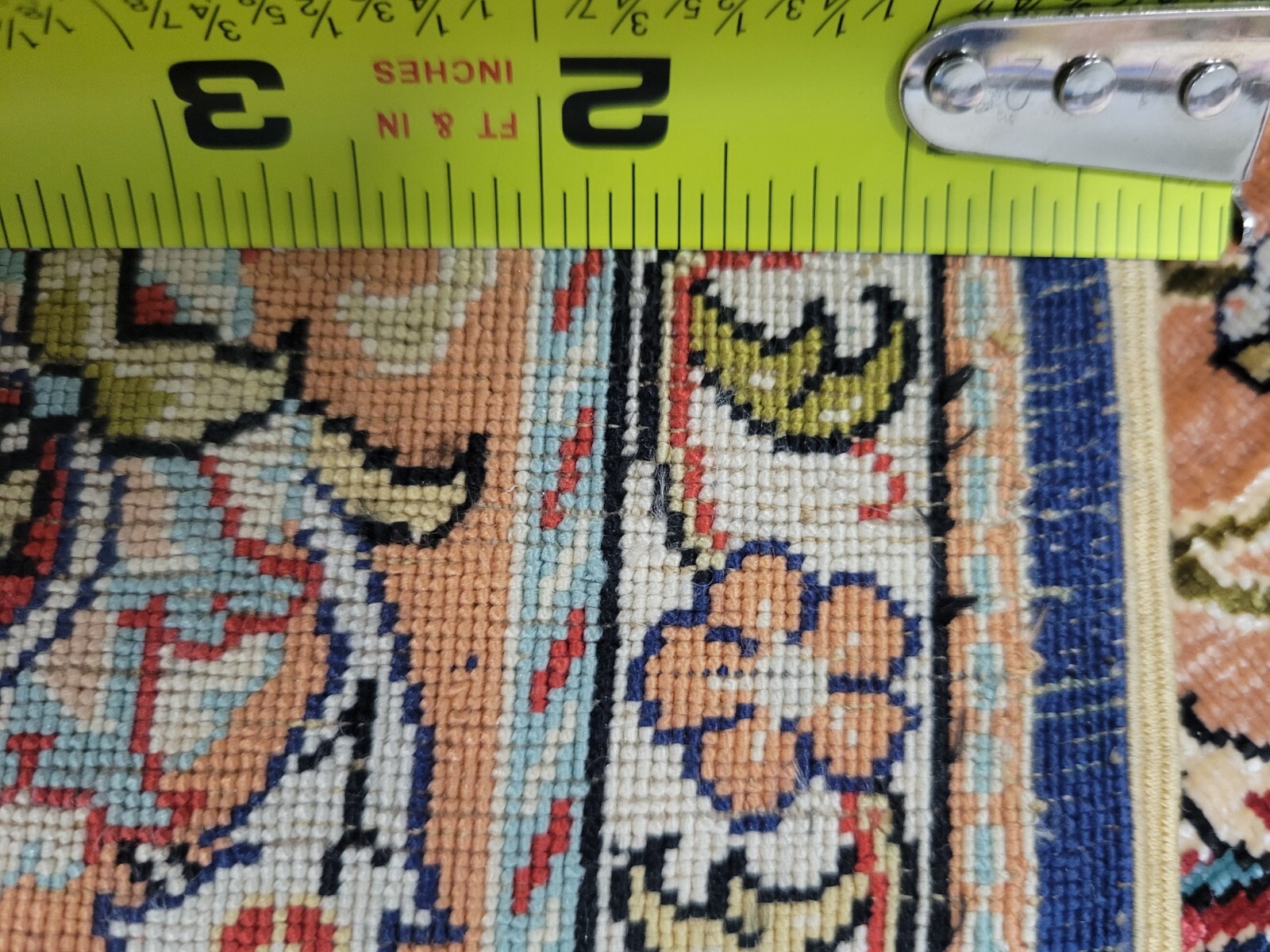 Authentic SIGNED Hand Knotted 100% Silk Turkish Ozpec Hereke Rug 31 1/2” X 58”