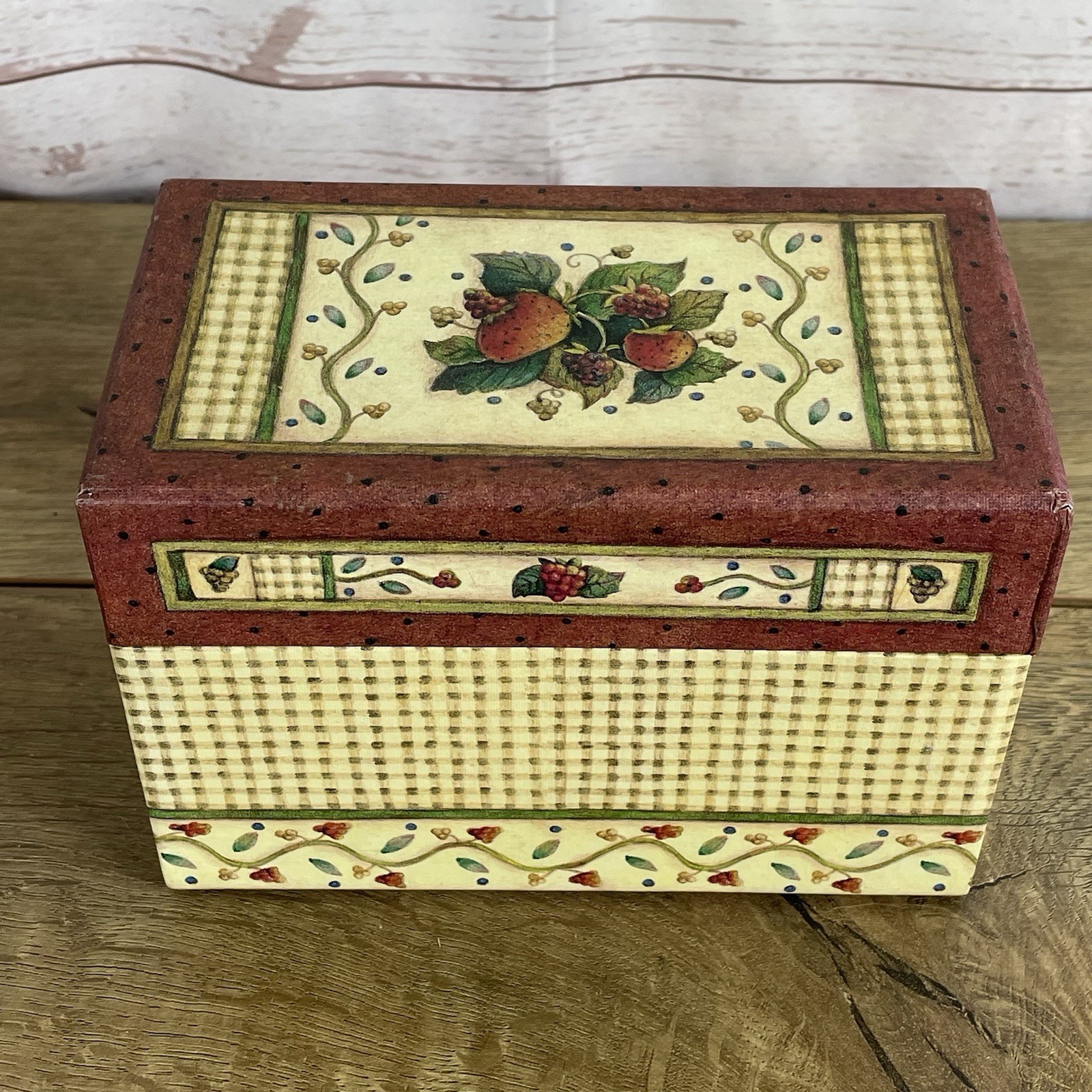 Vintage Main Street Press Recipe Box Cards Fresh Berry, Lisa Blowers Cottagecore