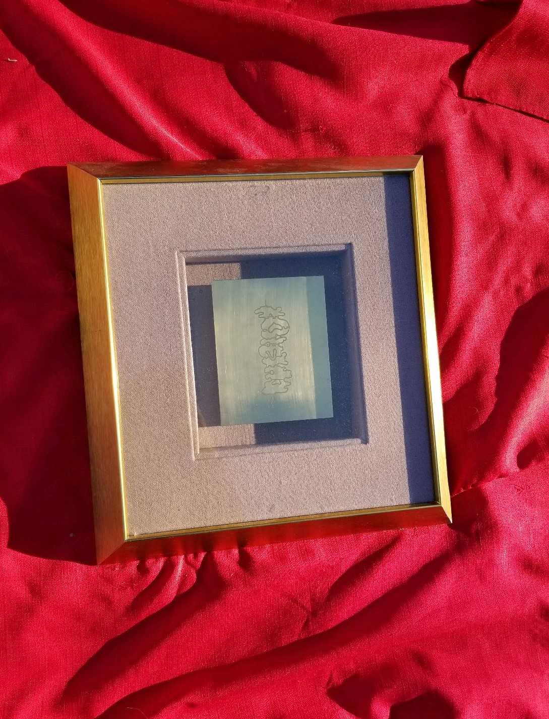 Vintage Modern Abstract Metal Relief Sculpture – Harris Strong – Listed Artist