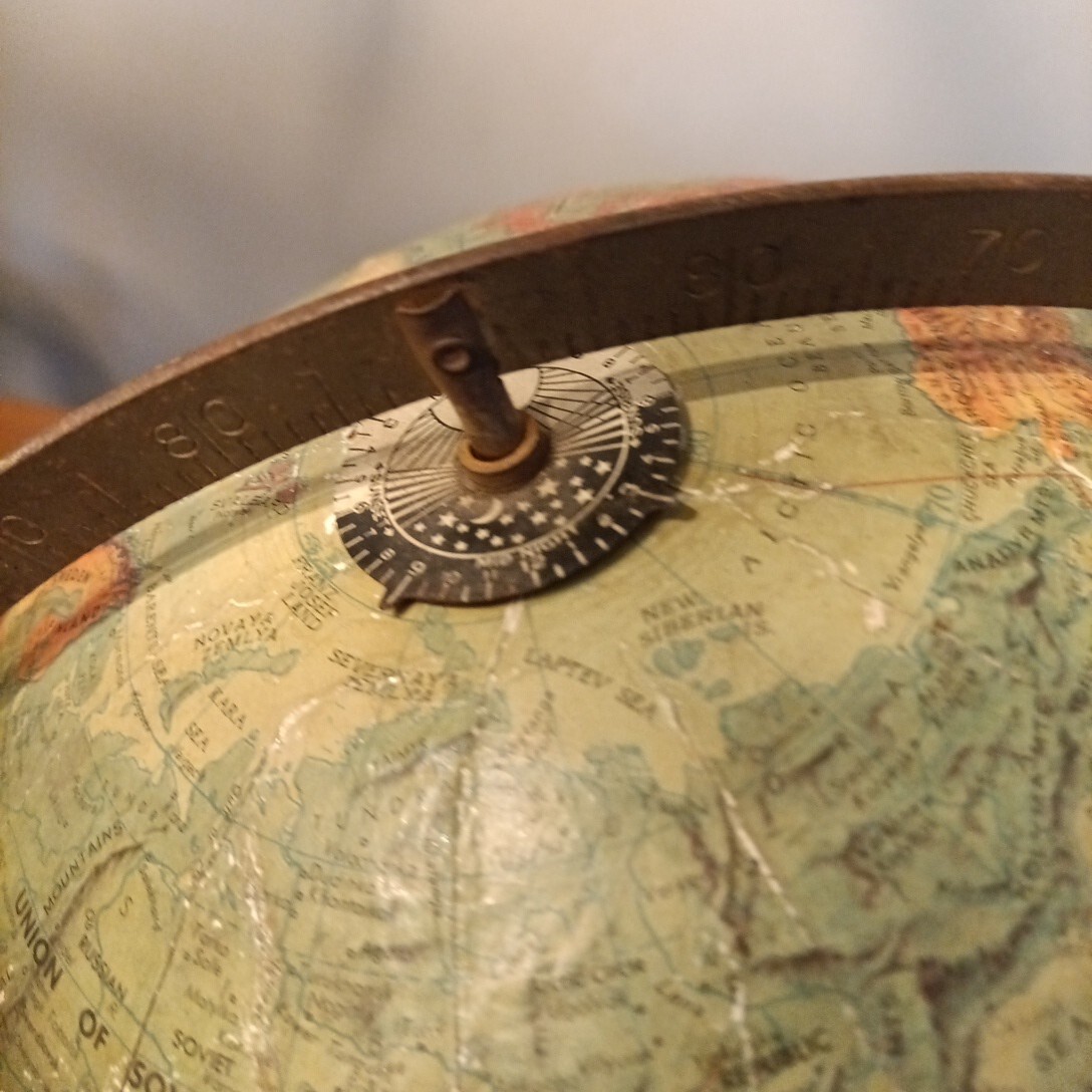 Vintage 1940s Replogle Precision Globe 12″ Table Top 1 Made In USA Rare