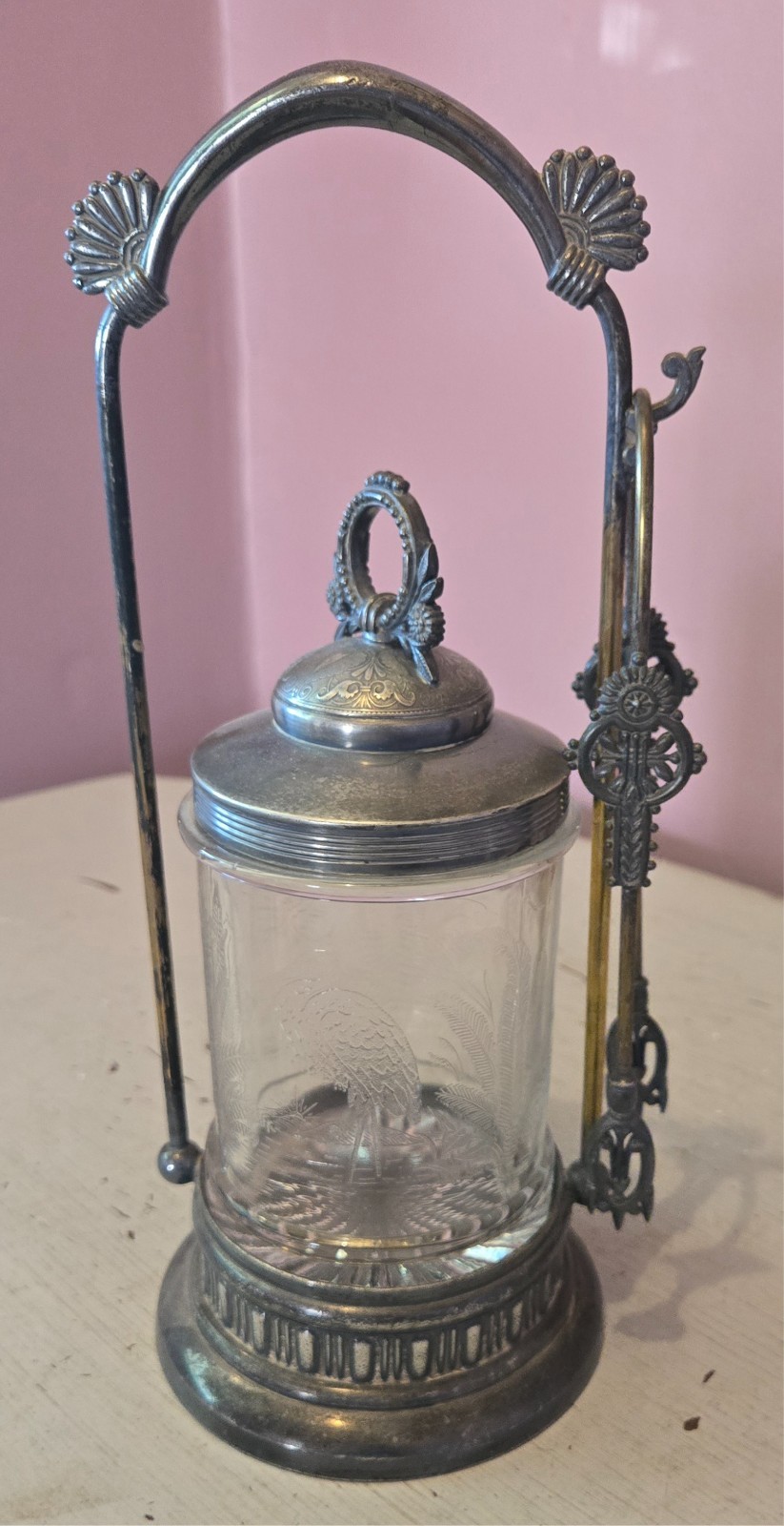 antique Victorian pickle castor.
