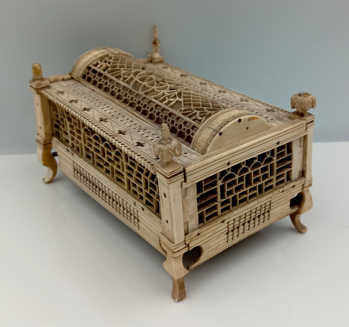 Rare Napoleonic Prisoner of War Casket Dominoes Set Early 19th Century Folk Art