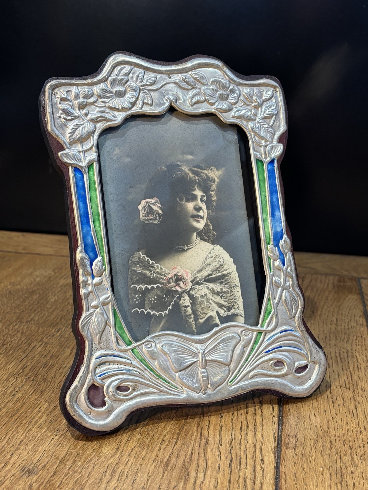 Art Noveau Style Silver Photo Frame