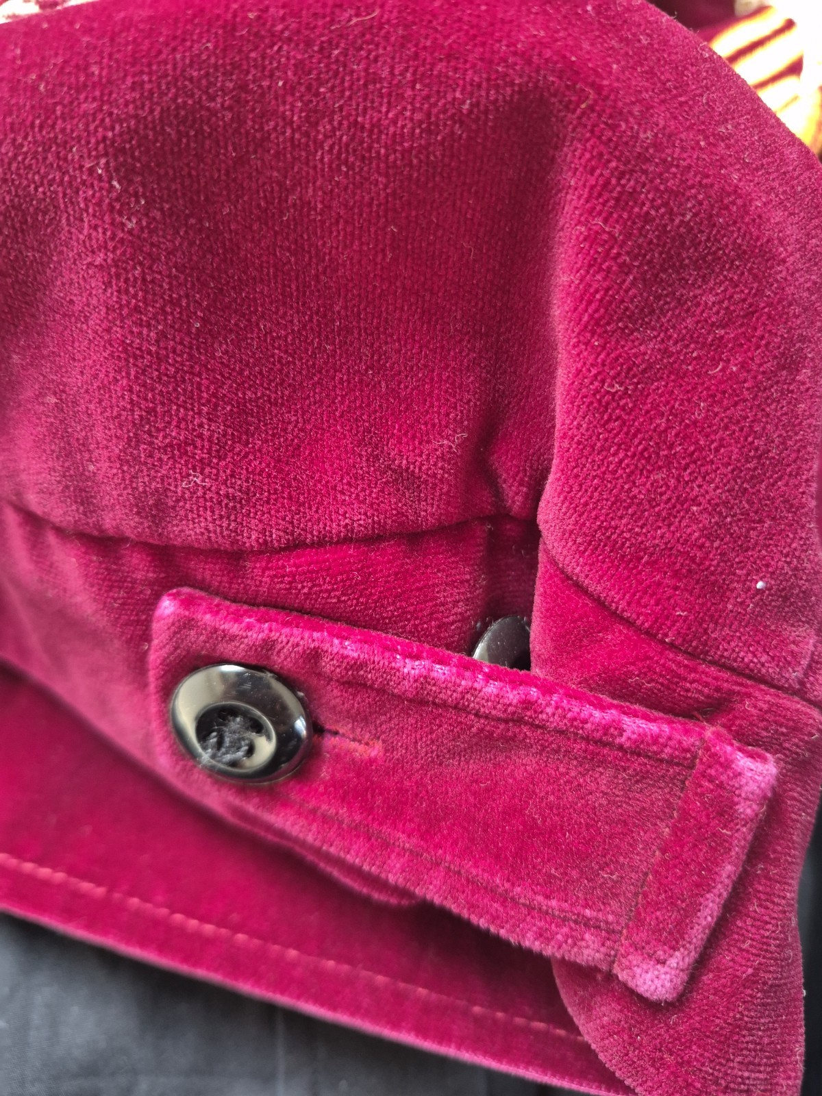 Vintage 1950s 1960s Japanese Sukajan Souvenir Jacket, Red Velvet Embroidery
