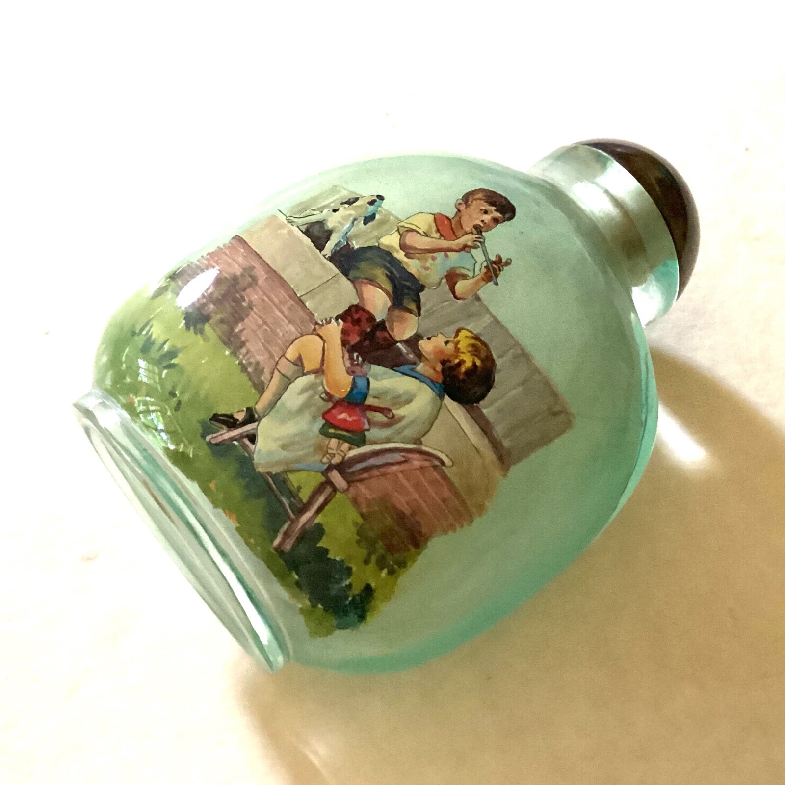 ~Inside Reverse Painted Chinese Export Snuff Bottle – Artist Signed –