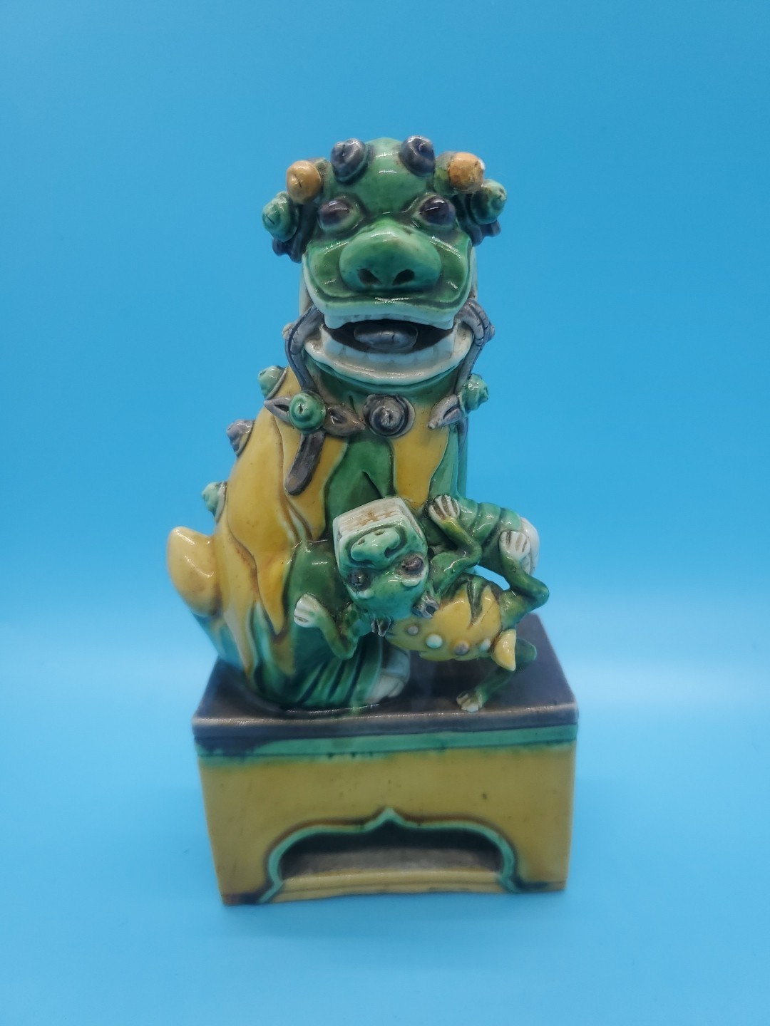 Antique 19th Century Chinese Buddhist Lion Or Foo Dog
