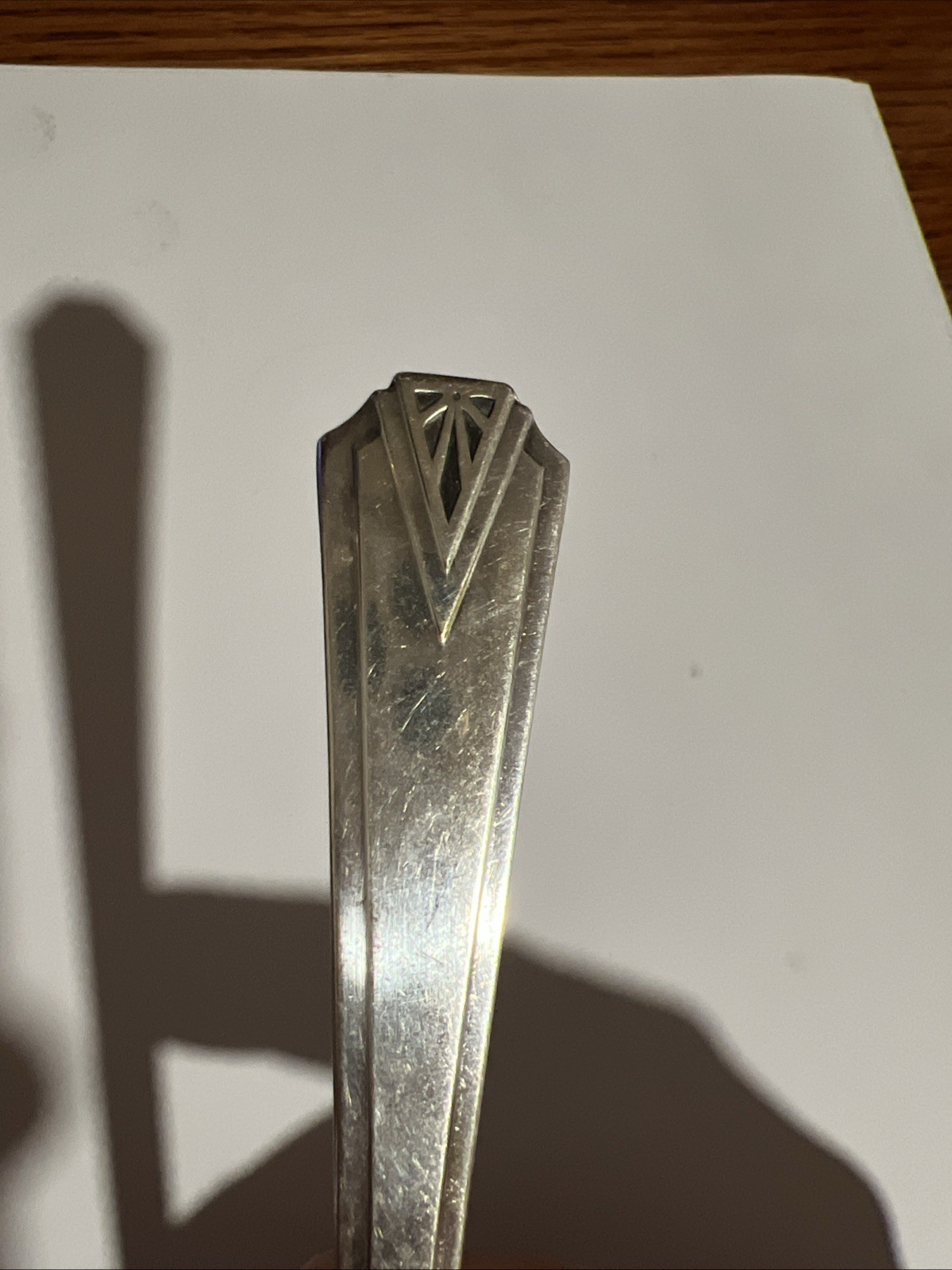 1929 DEAUVILLE Dinner Fork 7 1/4″ Community Plate Art Deco Oneida