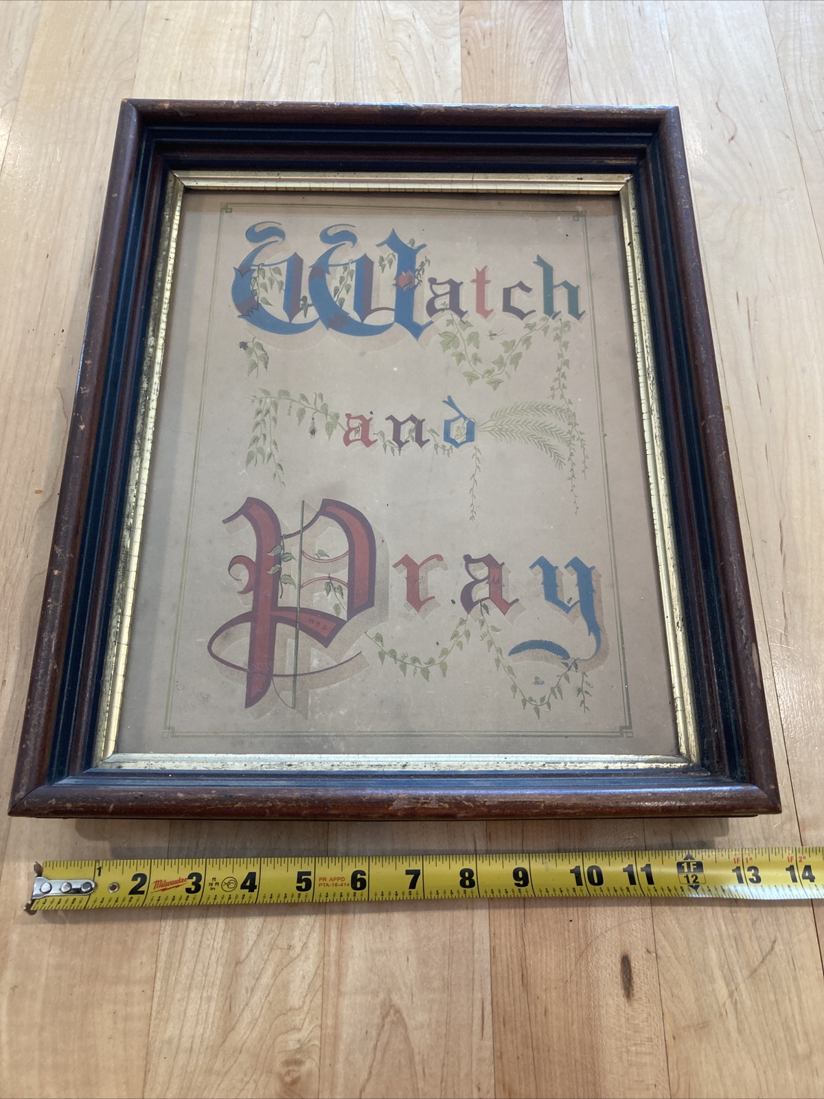 Antique framed print