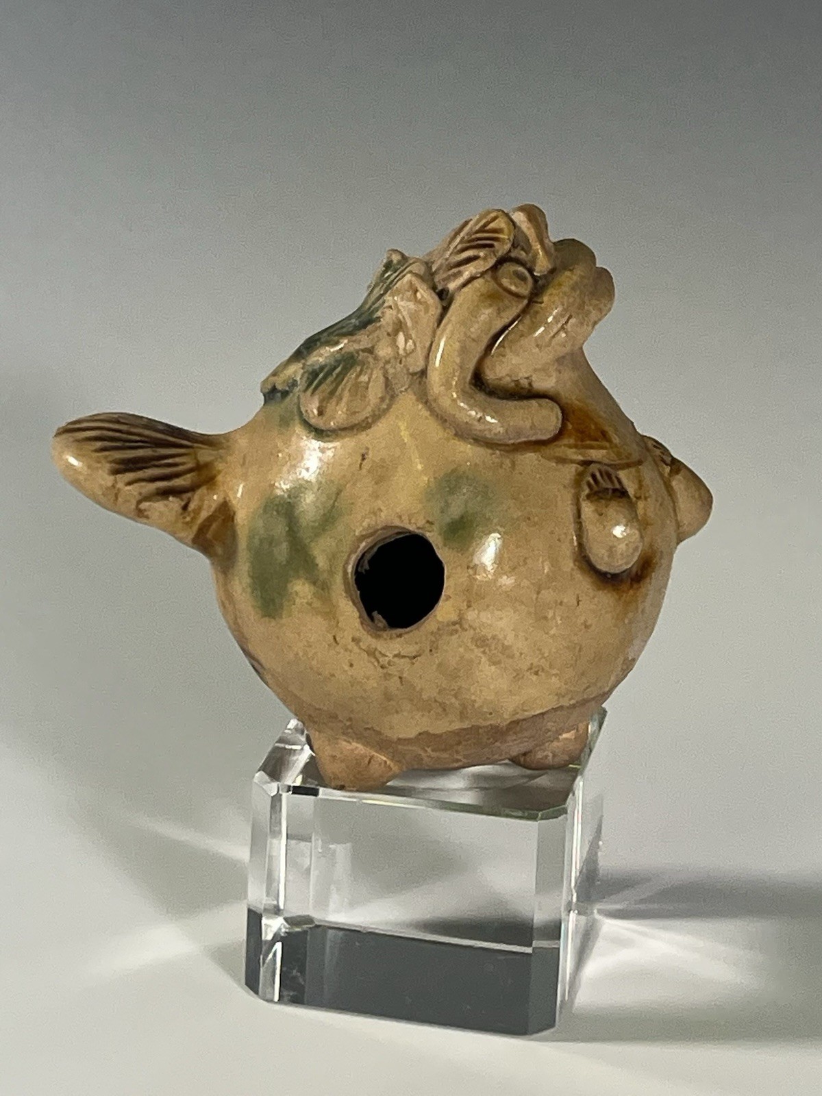 China Western Ji ? Northern Song? ceramic Figure Frog like Mythological Animal