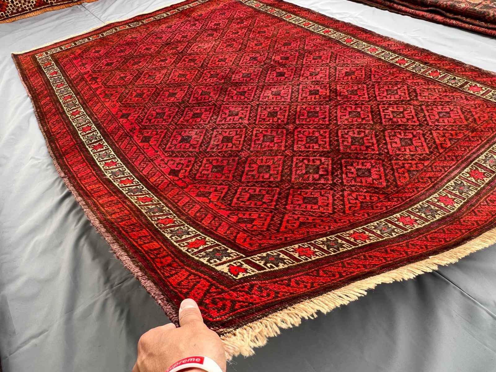 230 X 150 CM COLLECTORS’ ITEM Antique Belouch Natural Vegetable Dye Taimani Rug
