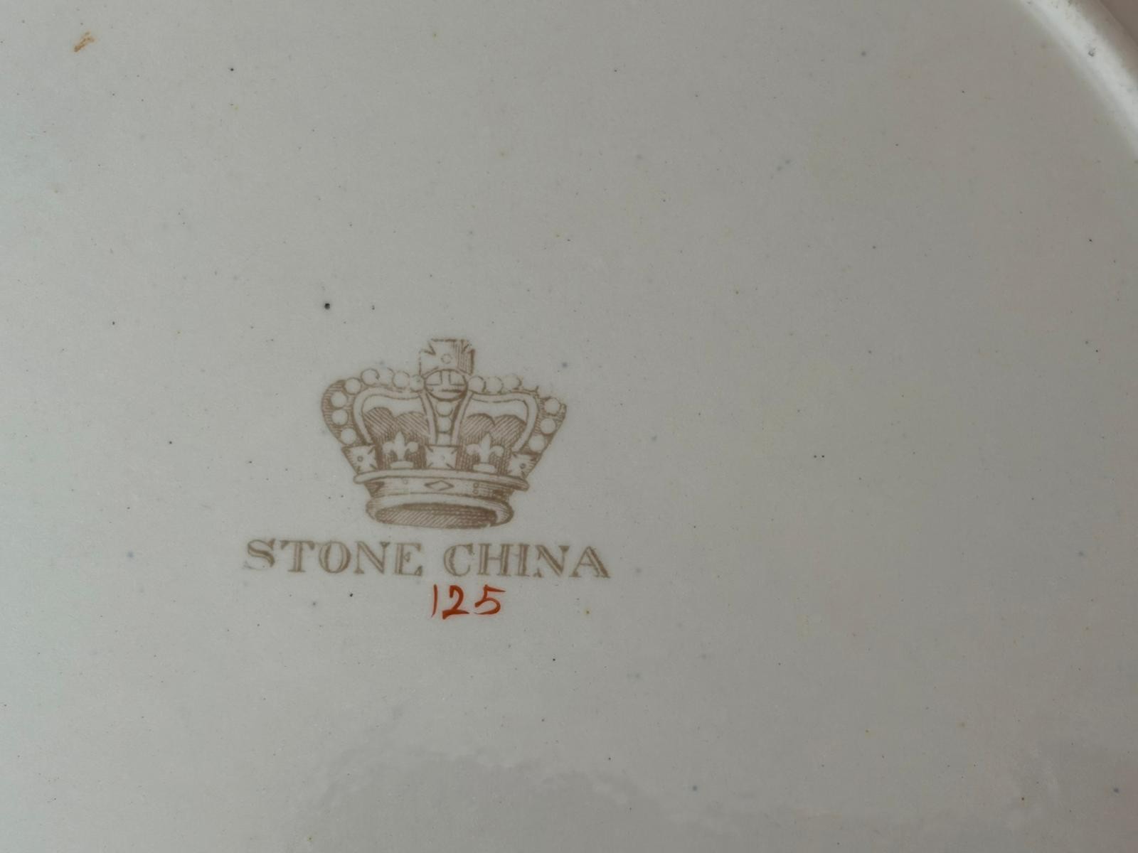 Antique Hicks Meigh & Johnson Ironstone Plate Rocks & Birds Pattern 125 – c 1830