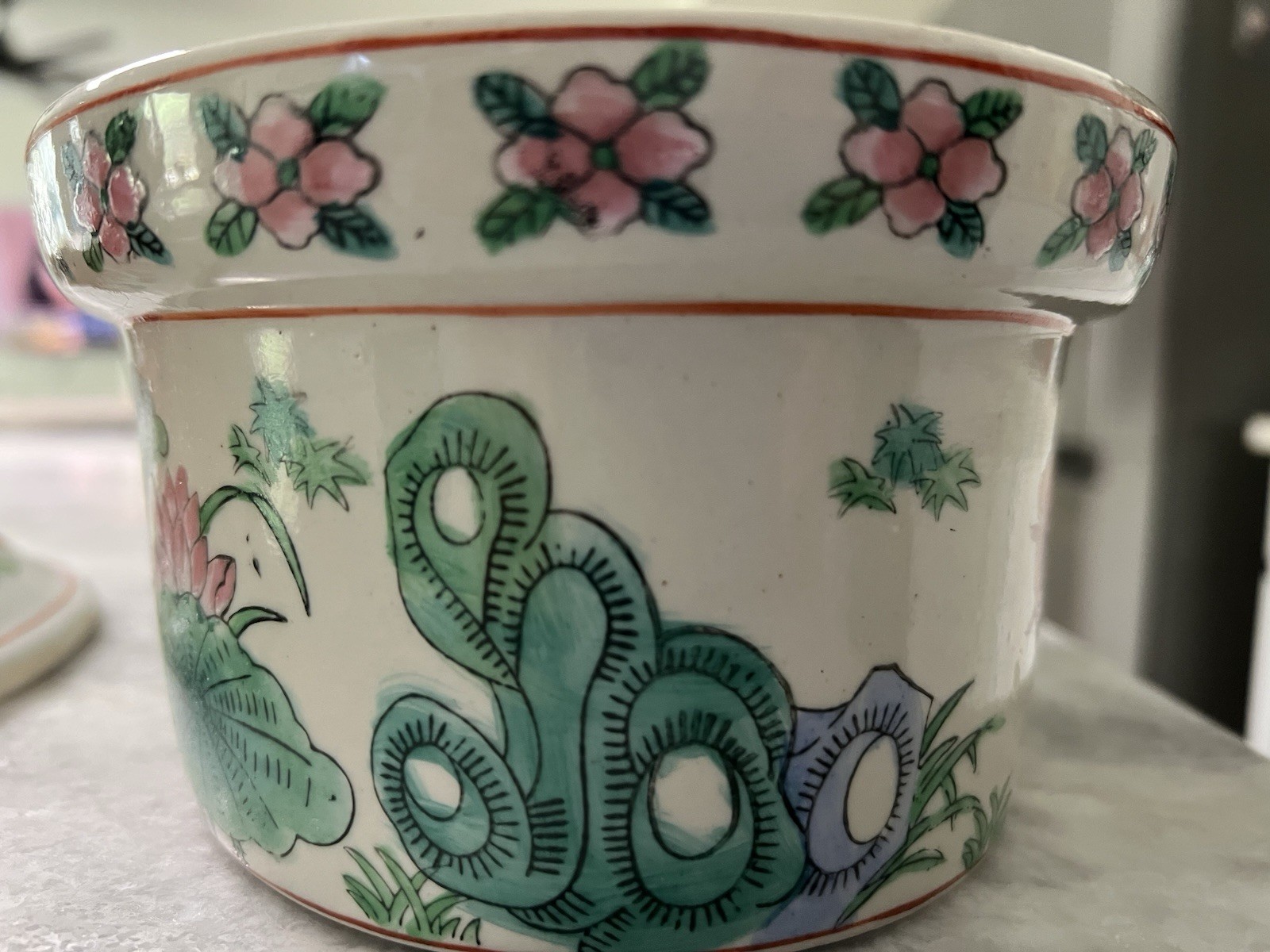 ROSE PORCELAIN KOI FISH TUREEN