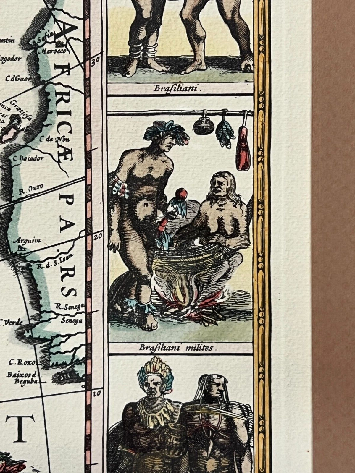 Rare Americae Nova Tabula Map by Willem J. Blaeu (1596–1673)