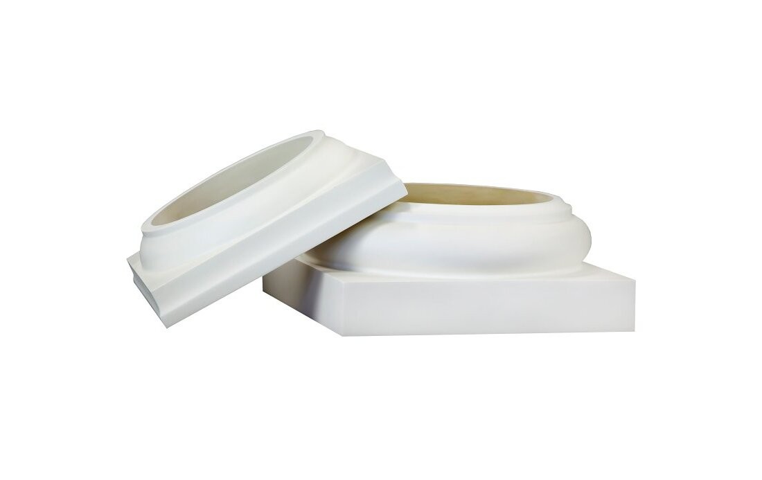 HB&G PermaCast Plus Cap & Base Set, Polyurethane, 10″ Column