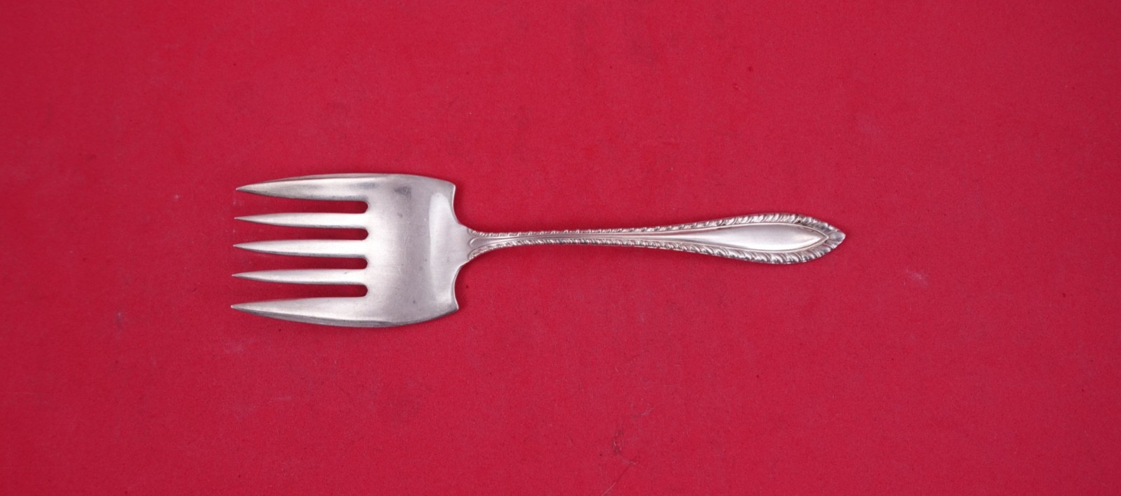Gadroonette by Manchester Sterling Silver Sardine Fork 5-tine 5 1/2″