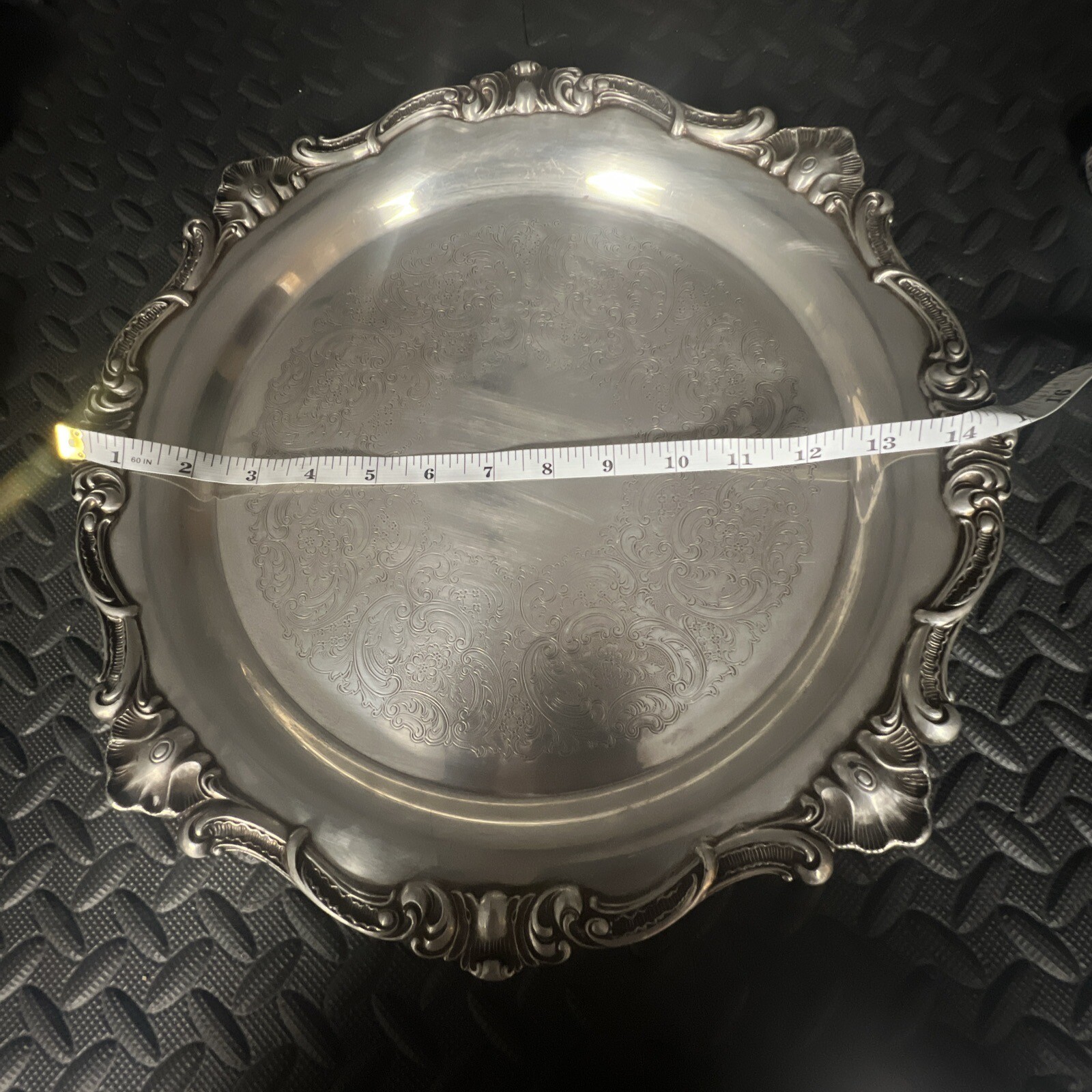 Gorham Silverplate-yc 699 Tea Cake Cookie Serving Tray 15 Inches