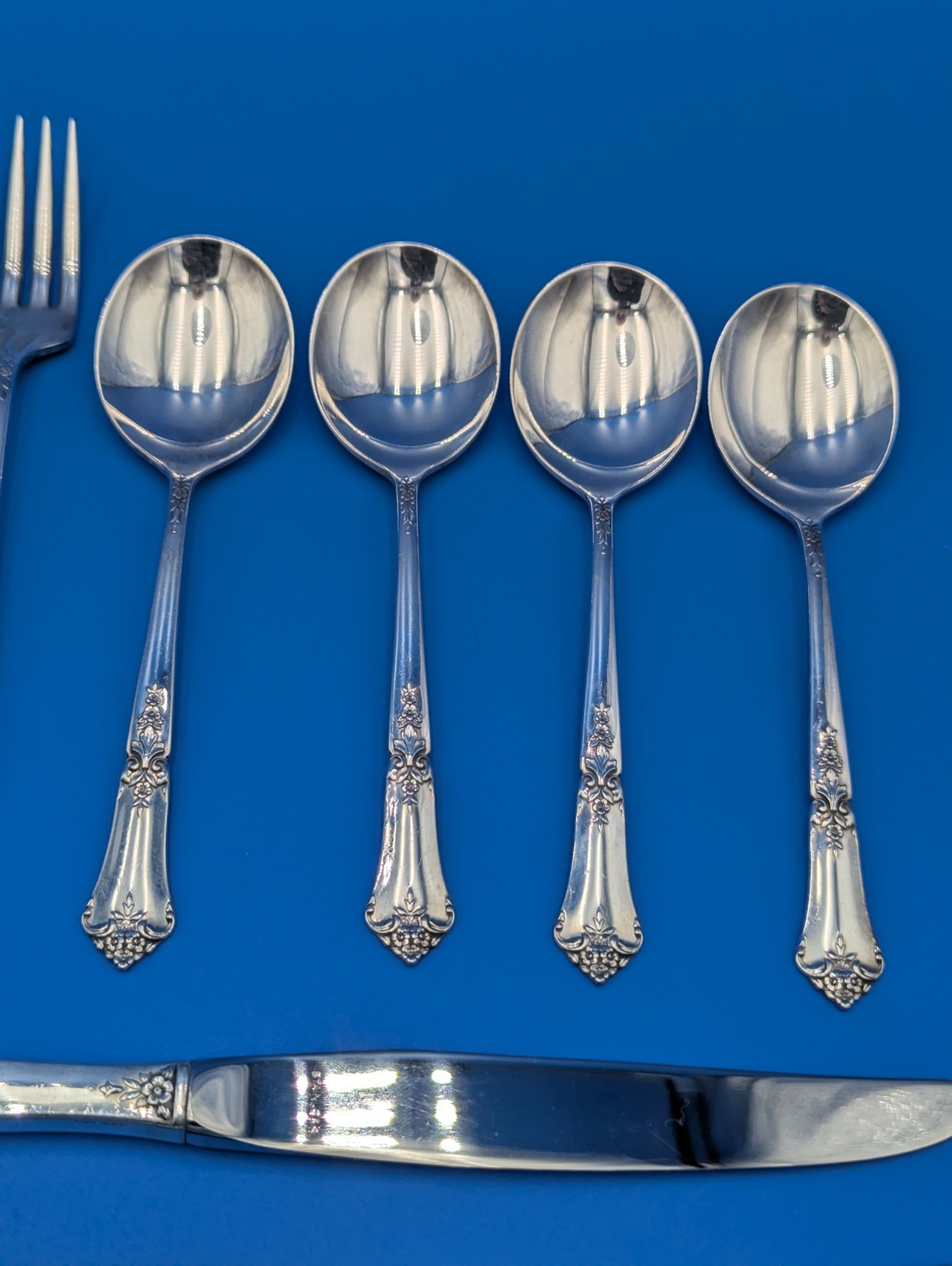Sterling Silver State House Stately 20+ oz. Flatware 20 Pieces .925 vintage