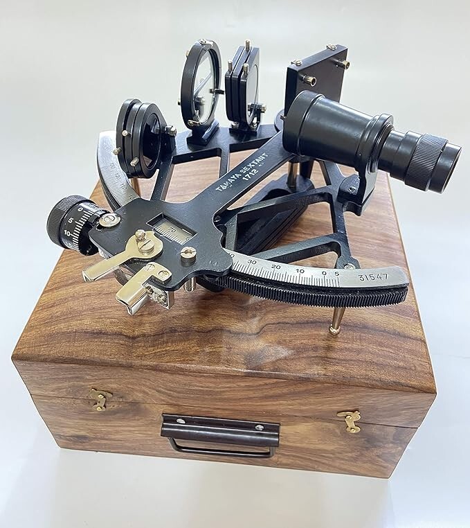 “Solid Aluminium Nautical Tamaya Sextant Accurate Working Navigation Tool