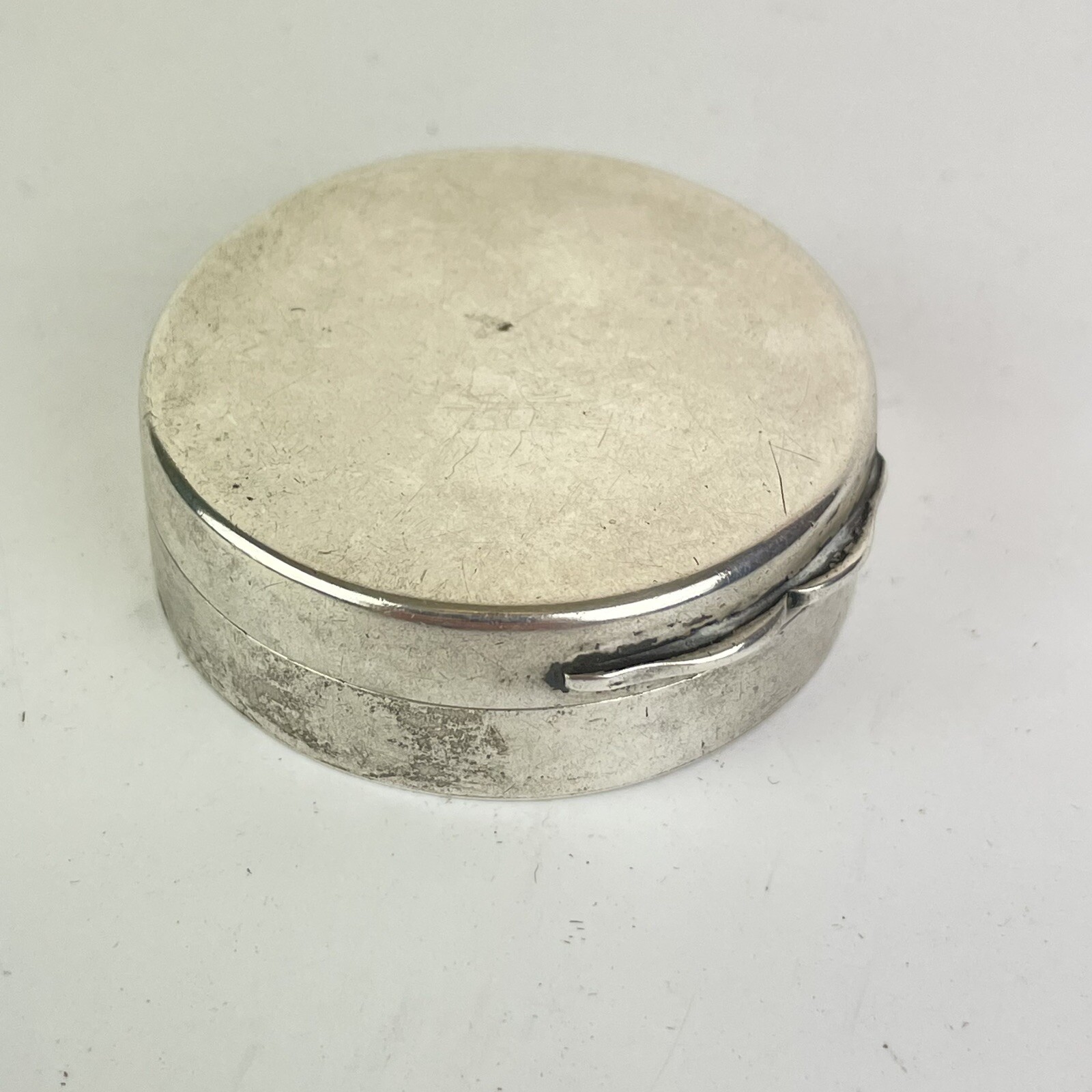 Antique Victorian Solid Silver Cased Compass 4.5cm Wright & Davies London 1896