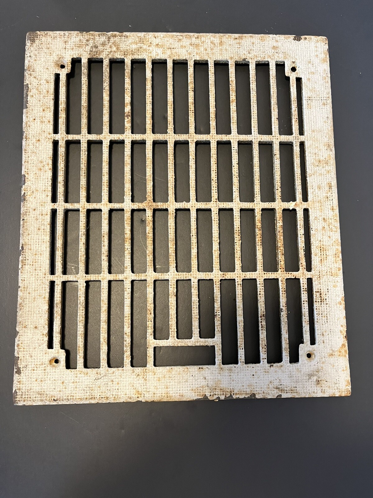 Vintage Cast Iron Heat Vent Wall Floor Register. Approx. 13 1/2×11 3/4fits 12×10