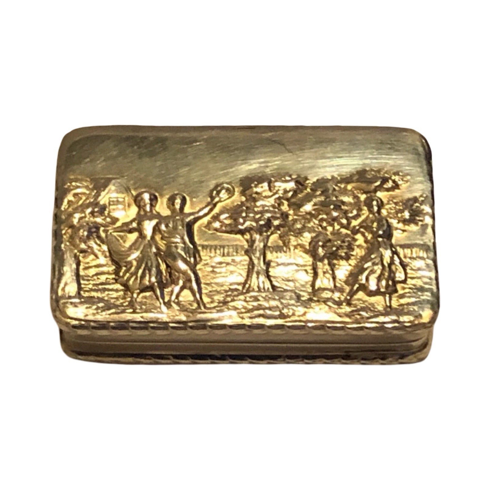 A Good Quality Solid Silver Snuff Box , London c1960 (F2103)