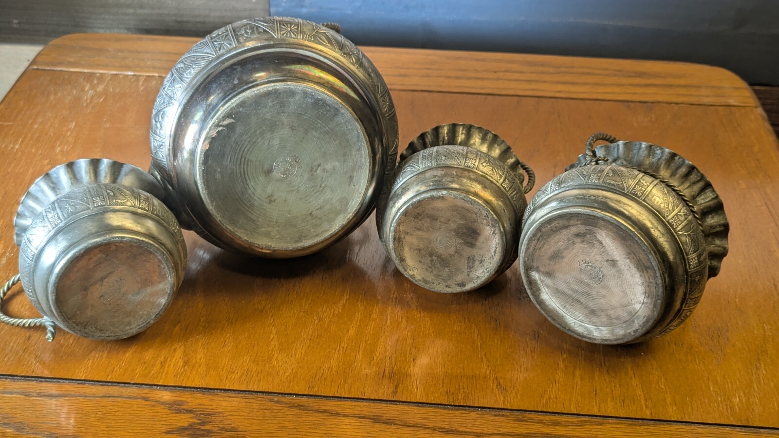 Quadruple Silver Plate Antique 4 Piece Tea Set circa 1893-1899 by Aurora MFG Co