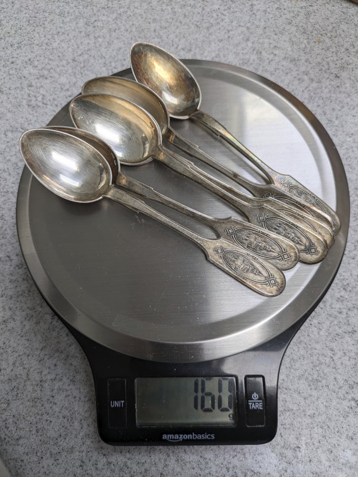 Set of 6 Rare 1957 Soviet Silver Spoons 875 – Tallinn Factory – Kremlin Spasskay