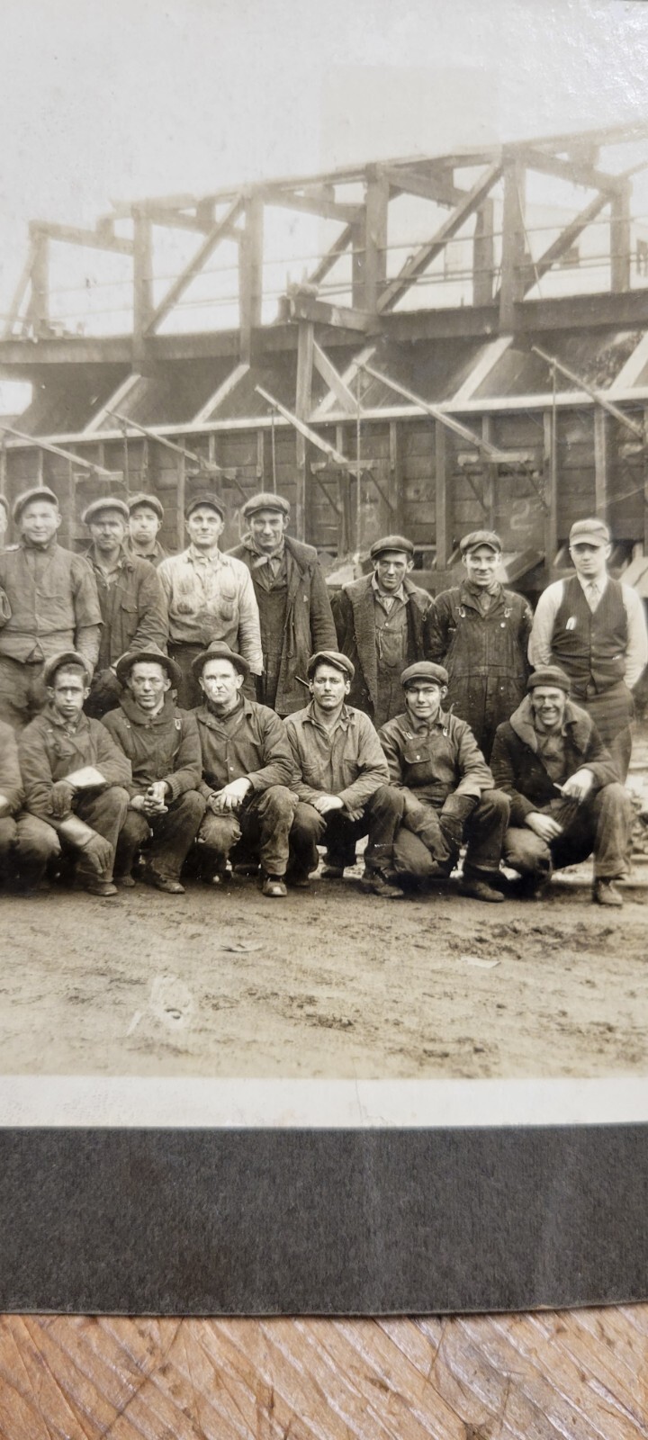 Rare Old Gibson Mine Baker PA Coal Miners Cabinet Photo Schuylkill County