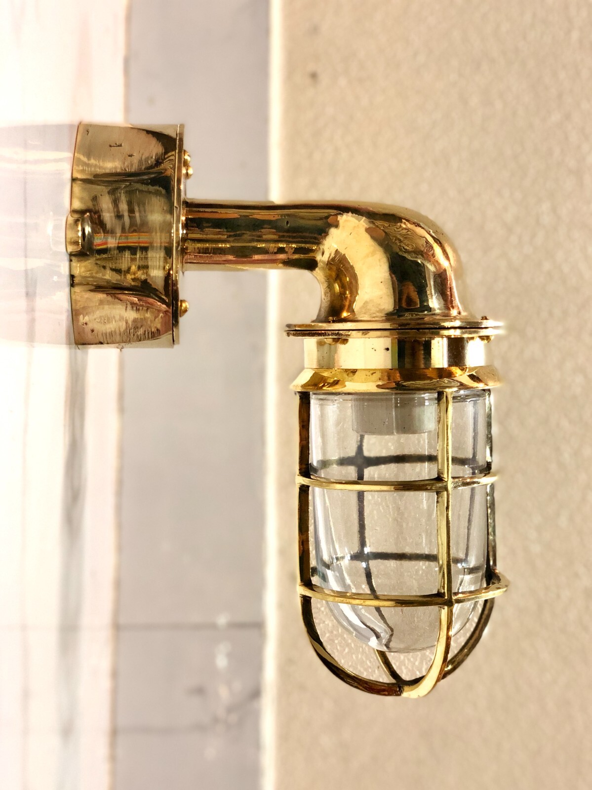 Post Mount Maritime Theme Handmade Brass Metal Swan Light with Junction Box