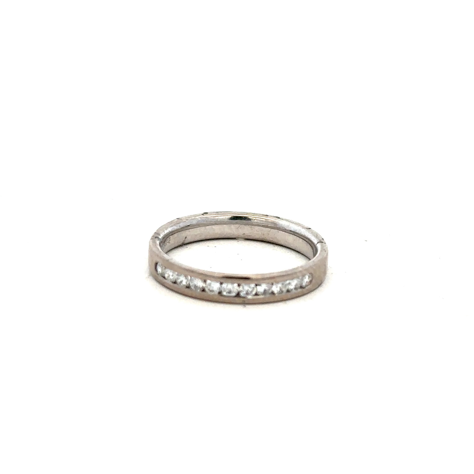 18ct white gold diamond ring size J1/2 (sh24505b)