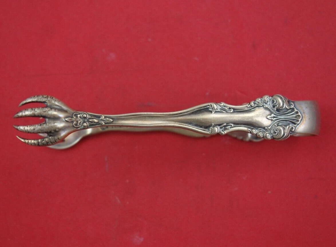 George VI aka Richfield by Frank Smith Sterling Silver Sugar Tong 4 1/8″