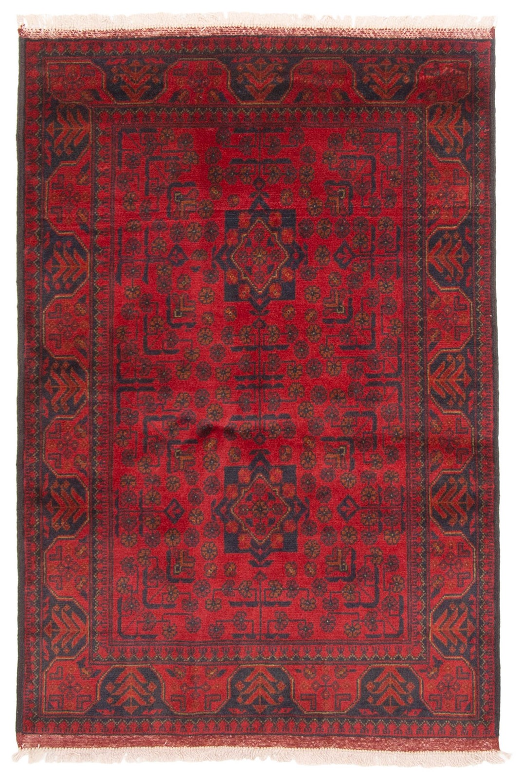 Traditional Vintage Hand-Knotted Area Rug 3’5″ x 5’0″ Oriental Wool Carpet