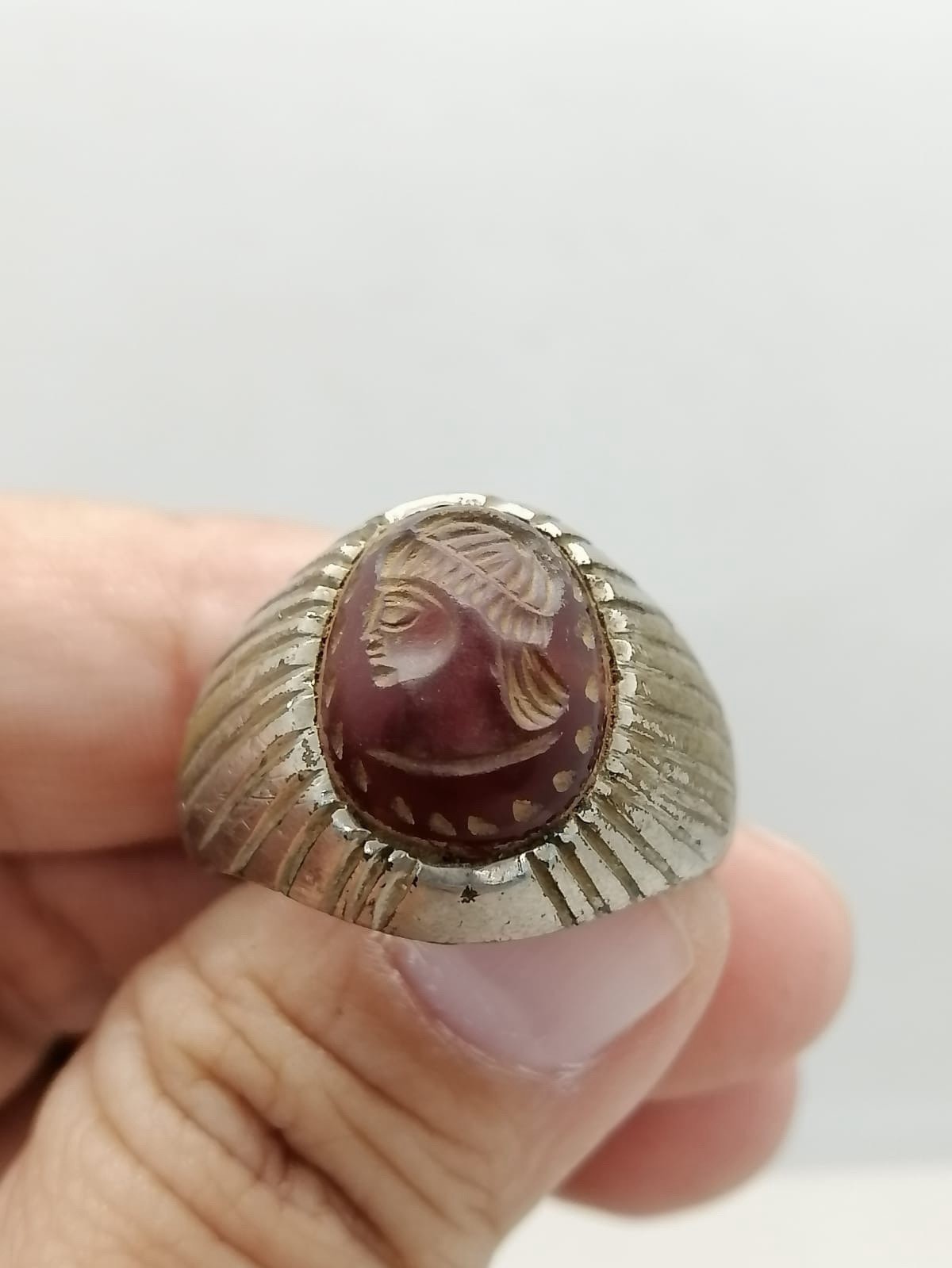 Roman Old Agate Intaglio Seal Wonderful Old Ring