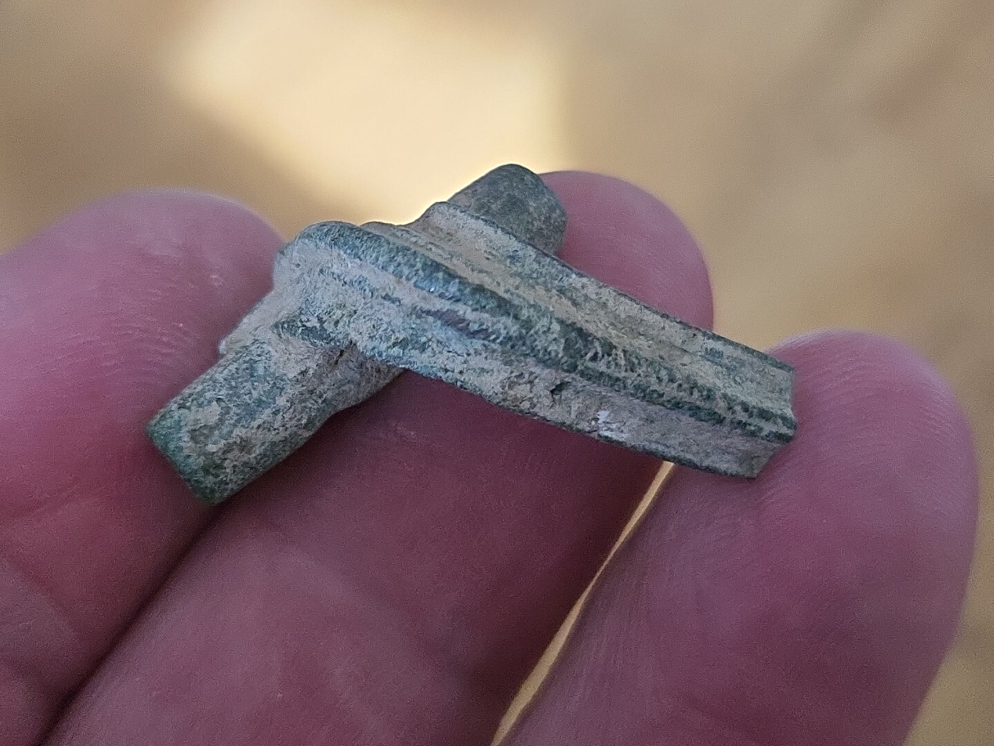 Roman Bronze Brooch Missing Pin In Antiquity. Please Read Description. LA33e