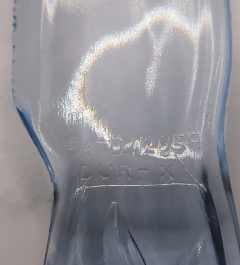 Antique Dur-X Light Blue Depression Glass Floral Flower Style Fruit Knife In Box
