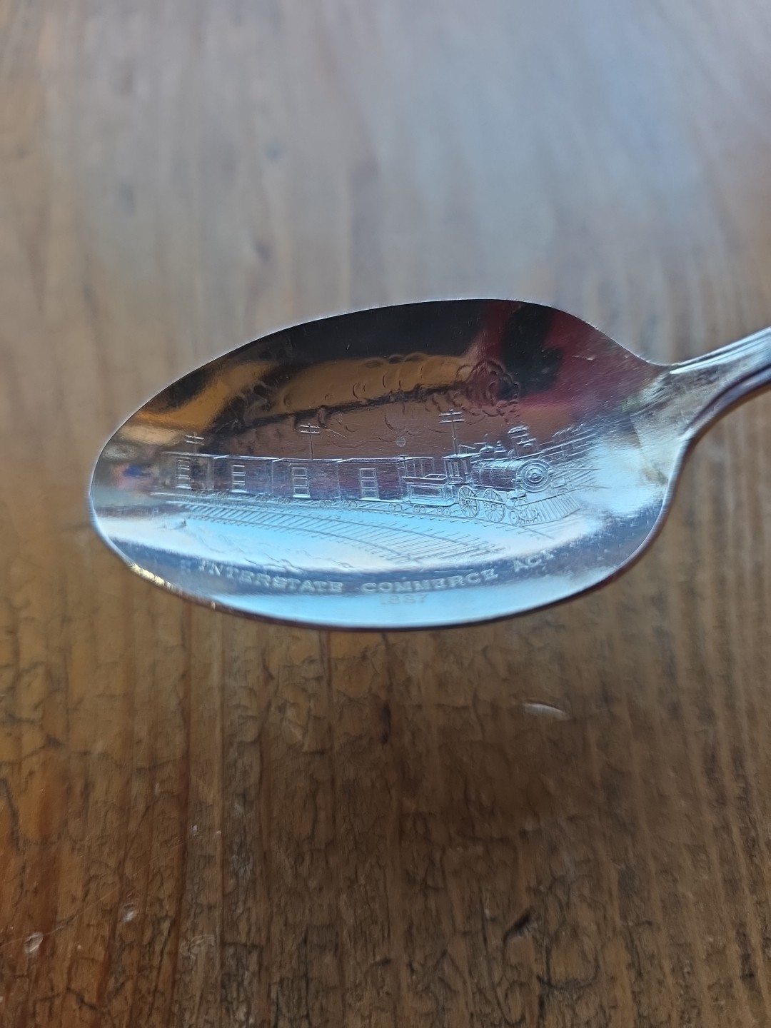 Vtg Grover Cleveland 1887 Interstate Commerce Silverplate Spoon Wm Rogers 6.5″